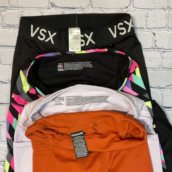 Lot of 4 Victoria's Secret Sport & Pink Leggings, Size S - Picture 3 of 4